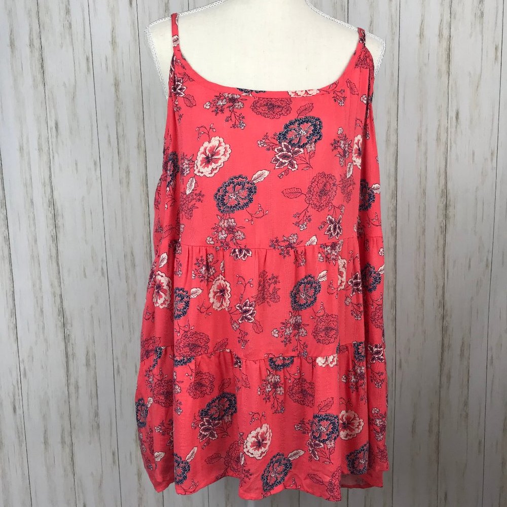 Torrid Coral Floral Tank 1X